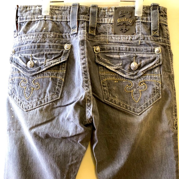 NWOT Rock Revival Men’s Straight Jeans - Picture 5 of 6